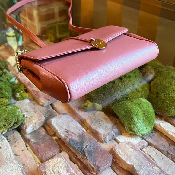 JIMMY CHOO Cinch Pink Smooth Leather Crossbody Bag - Picture 5 of 12